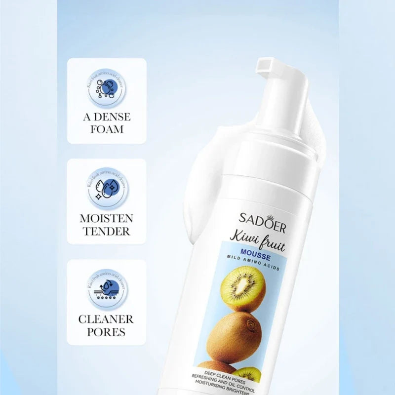 SADOER Kiwi Amino Acid Cleansing Mousse 150ml | Facial Cleanser