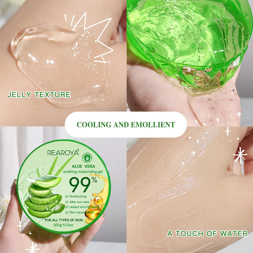 99% Aloe Vera Moisturizing Gel Creams Refreshing Non Sticky Facial Facial Wash Free Deep Nourishing Maintain Skin Face Care Peaceful Pleasures Health and Wellness