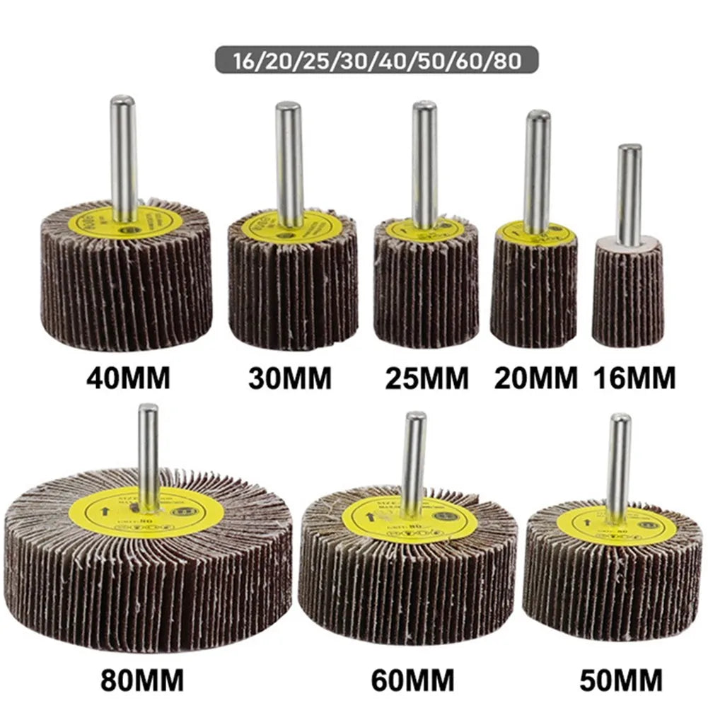 16- 80 Grit Sanding Flap Wheel Disc Abrasive Grinding Dremel