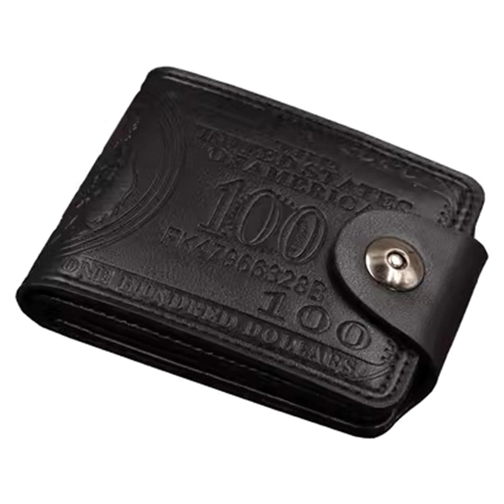 Men's Vintage Folding Wallet Fashionable Mini Wallets Retro Hand Bags for Friend Family Neighbors Gift Peaceful Pleasures Health and Wellness black