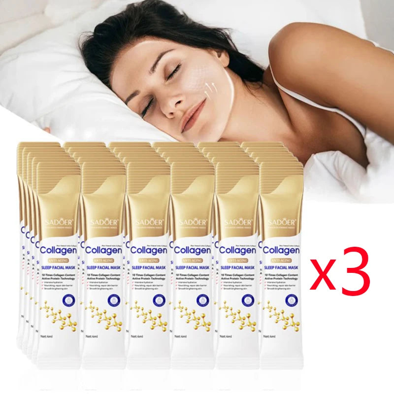 SADOER Collagen Sleeping Face Mask 30pcs – Hydrating & Firming