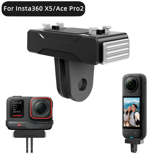 VeFly Magnetic Two-Claw Adapter 1/4" Thread | Insta360 X5 X4 Camera Mount Adapter Oasis Select