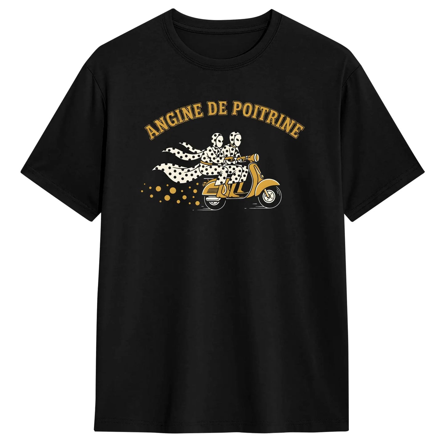 Men's T-Shirt Angine De Poitrine Band Fashion Cotton Tees Short Sleeve T Shirts O Neck Clothing Printed Peaceful Pleasures Health and Wellness 10 L