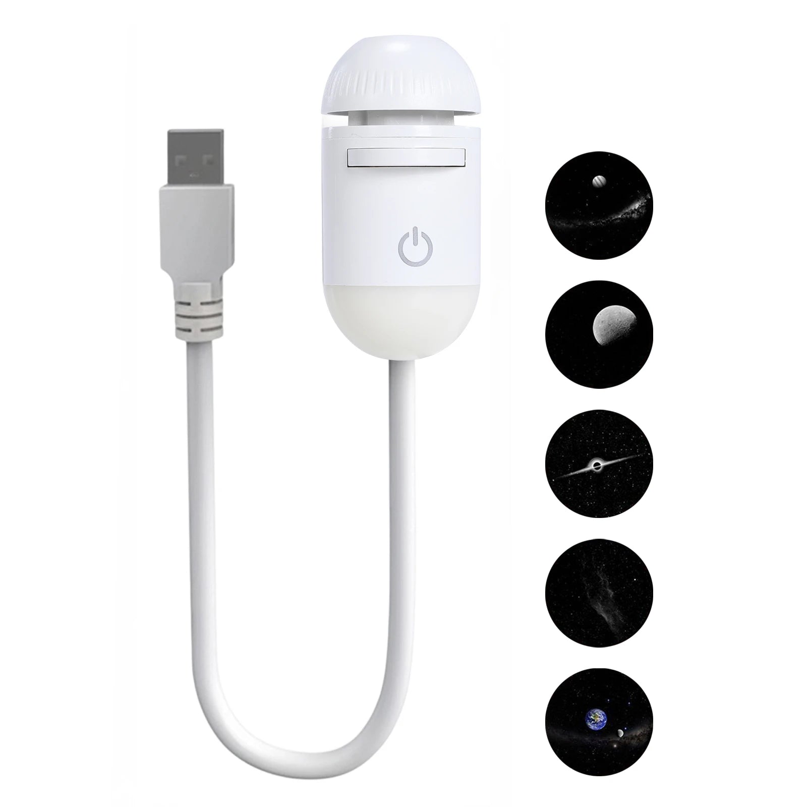2-in-1 Galaxy Projector Night Light Multi Projection Films Starry Sky Night Light USB Projection Lamp for Bedroom Ceiling Wall Peaceful Pleasures Health and Wellness 5 Projector Films 2