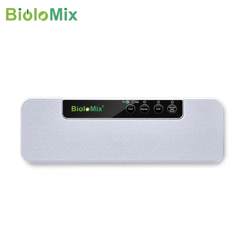 BioloMix W230 Automatic Vacuum Sealer | Wet & Dry Food Saver Peaceful Pleasures Health and Wellness White 220-240V EU Plug|france