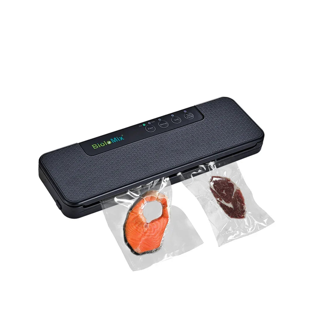 BioloMix W230 Automatic Vacuum Sealer | Wet & Dry Food Saver Peaceful Pleasures Health and Wellness Black 220-240V EU Plug|Russian Federation