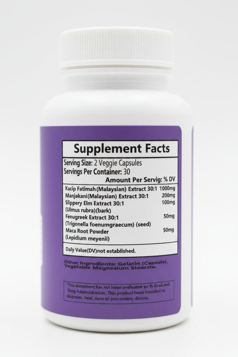 Vaginal Wetness Support with Manjakani Extract Capsules Dietary Supplement Peaceful Pleasures Health and Wellness
