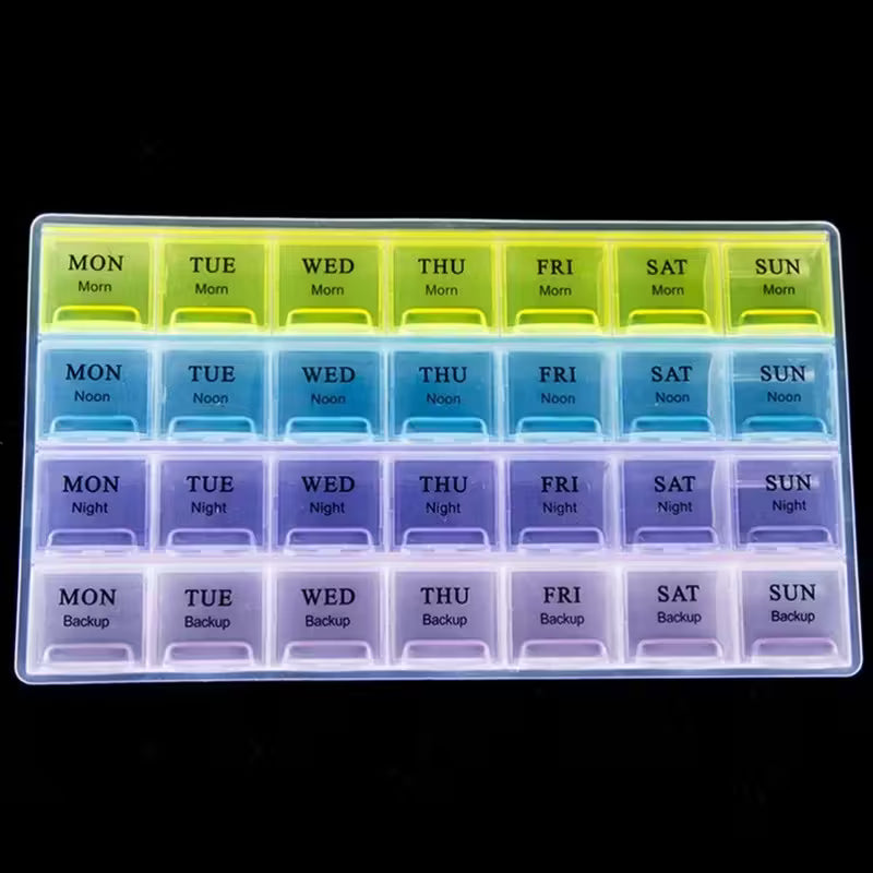 Compact Medicine Organizer - Pill Container for Travel & Home Peaceful Pleasures