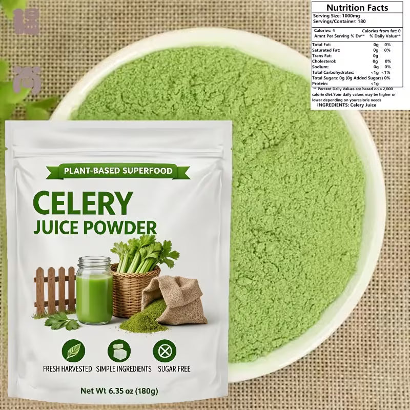 Celery Juice Powder, 6.35oz (180g) Peaceful Pleasures