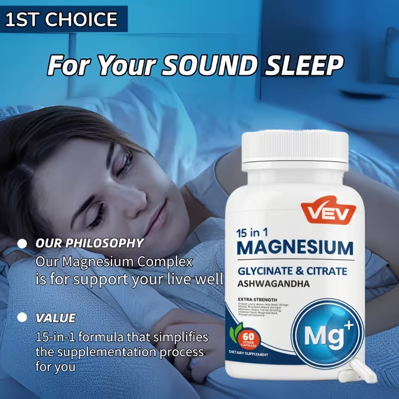 Cortisol Manager Supplement 2-Pack (240 Capsules) – Magnesium Glycinate, Ashwagandha & L-Theanine for Stress & Sleep Support Peaceful Pleasures Health and Wellness