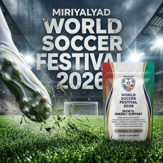 World Soccer Festival 2026 – Performance Capsules (60ct) Peaceful Pleasures