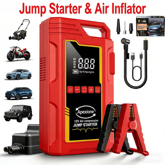 18000A Portable Jump Starter with Air Compressor & Tire Inflator Peaceful Pleasures