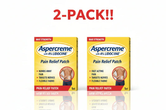 Aspercreme Lidocaine Patch Max Strength 4% - 2 Pack (10 Count) Aspercreme