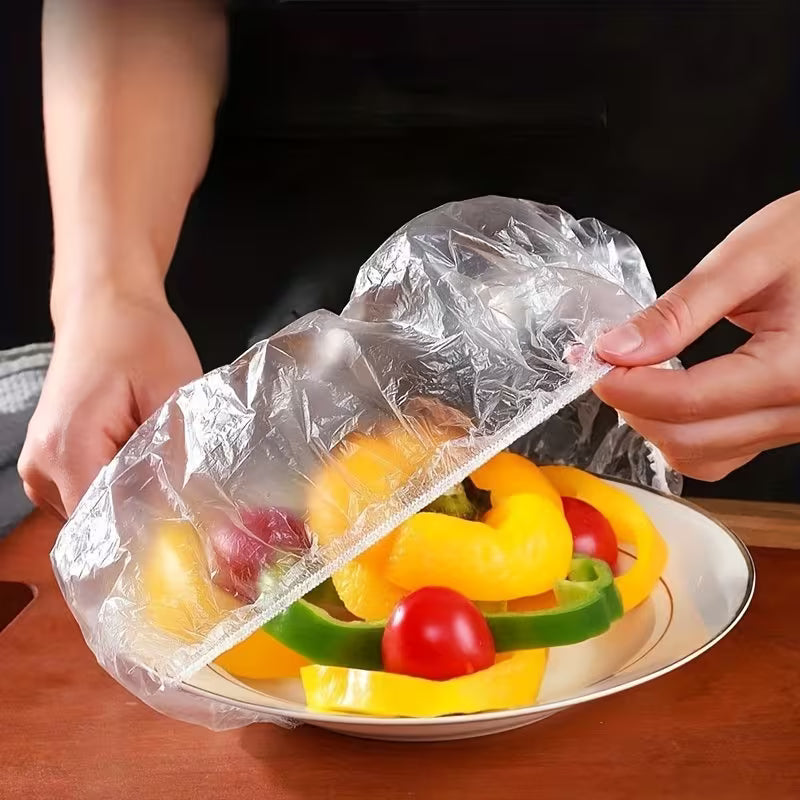 500pcs Reusable Elastic Food Covers – Stretchable Bowl & Plate Covers Peaceful Pleasures