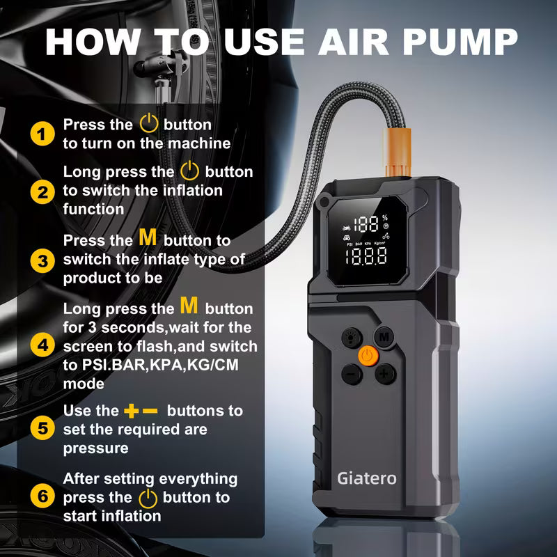 Jump Starter with Air Compressor 10000A 160 PSI Battery Pack Peaceful Pleasures