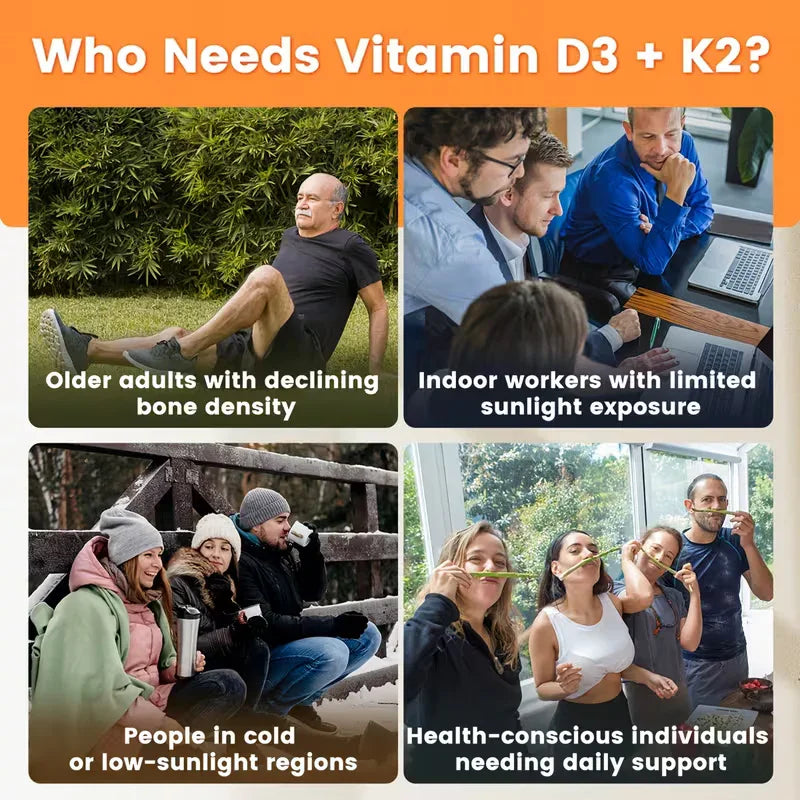 VEV Vitamin D3 K2 10,000IU + Magnesium | 300 Softgels Peaceful Pleasures