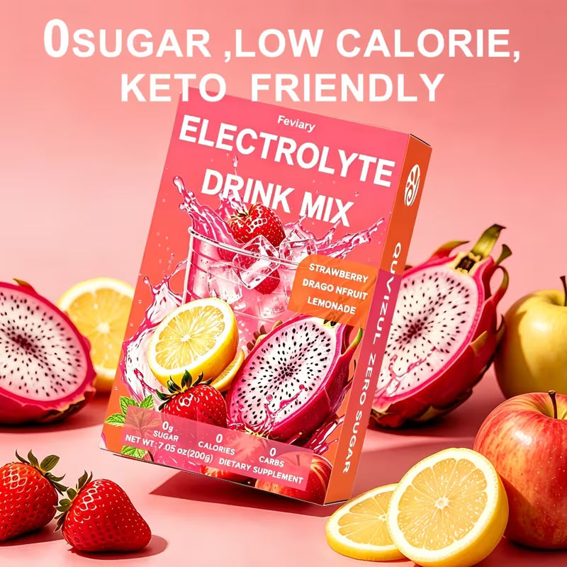 Zero Sugar Mixed Flavors Electrolyte Drink with Vitamins B3/B6/B12/B5 Peaceful Pleasures