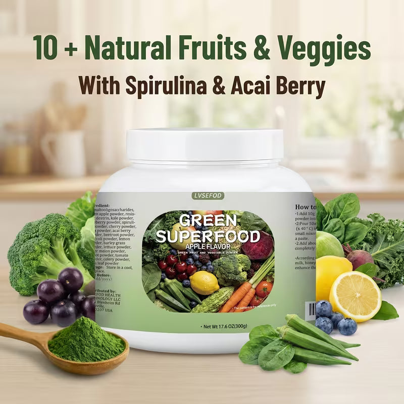 Green Superfood 17.6 oz – Natural Vegetable Powder Peaceful Pleasures