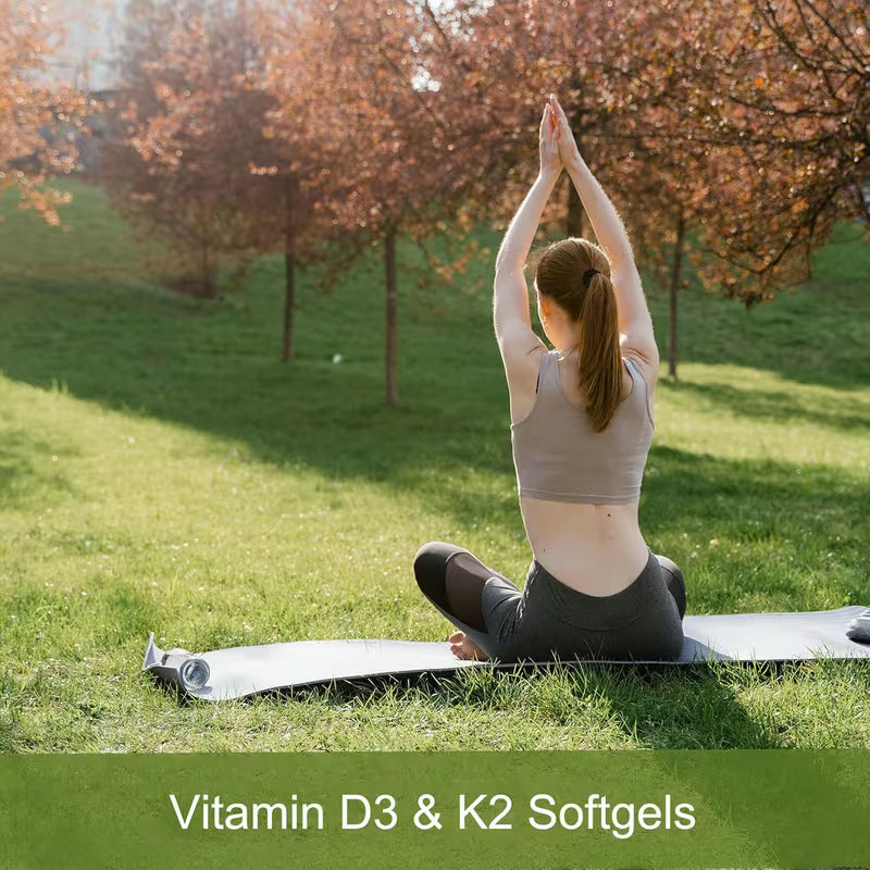 Vitamin K2 D3 Supplement 300 Softgels | 10,000 IU D3 + K2 Peaceful Pleasures