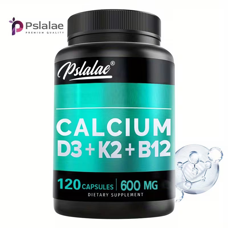 Calcium D3+K2+B12 Multivitamin – Bone & Muscle Health 120ct Peaceful Pleasures