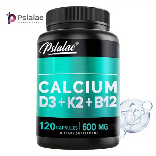 Calcium D3+K2+B12 Multivitamin – Bone & Muscle Health 120ct Peaceful Pleasures