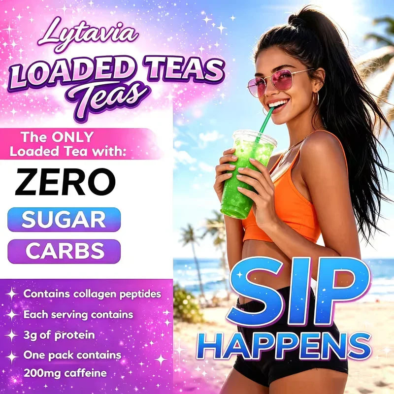 Lytavia Loaded Tea Electrolyte Powder with Caffeine 6-Pack Peaceful Pleasures