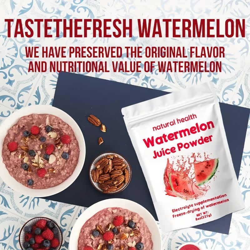 Natural Watermelon Juice Powder Freeze-Dried | Vitamin C | 8oz Peaceful Pleasures