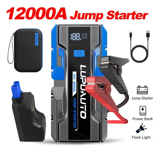 12000A Portable Emergency Jump Starter & Car Battery Booster Peaceful Pleasures