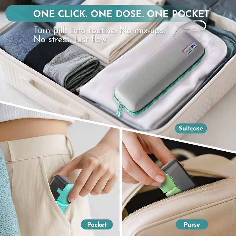 Travel-Friendly Pill Organizer – AM/PM Weekly Vitamin Case