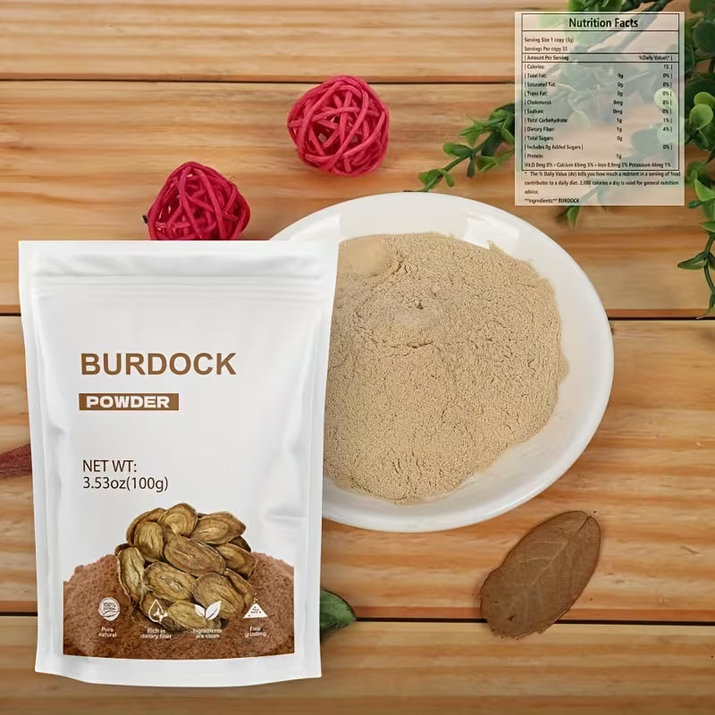 Burdock Root Extract Powder 100g – Detox & Digestive Support Peaceful Pleasures