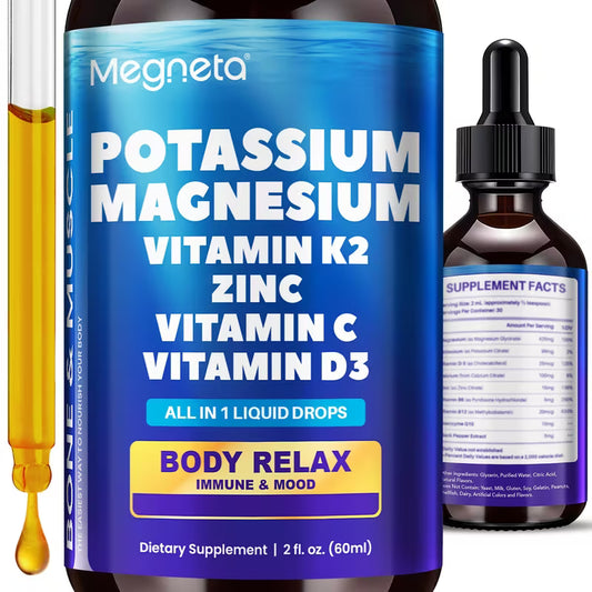 1000MG Potassium Magnesium Oral Drops | Leg, Sleep & Immune Support Peaceful Pleasures