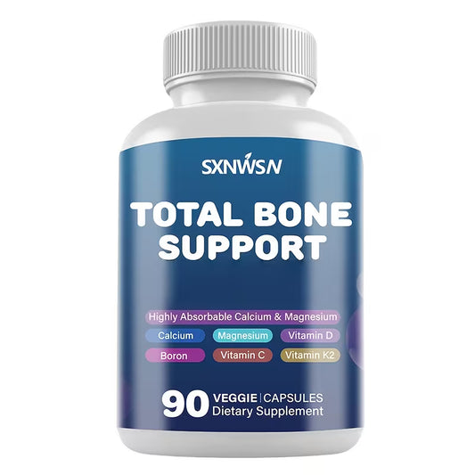 Total Bone Support Supplement – Plant-Based Calcium with Calcium, Magnesium, Zinc, Copper, Manganese, Potassium Peaceful Pleasures