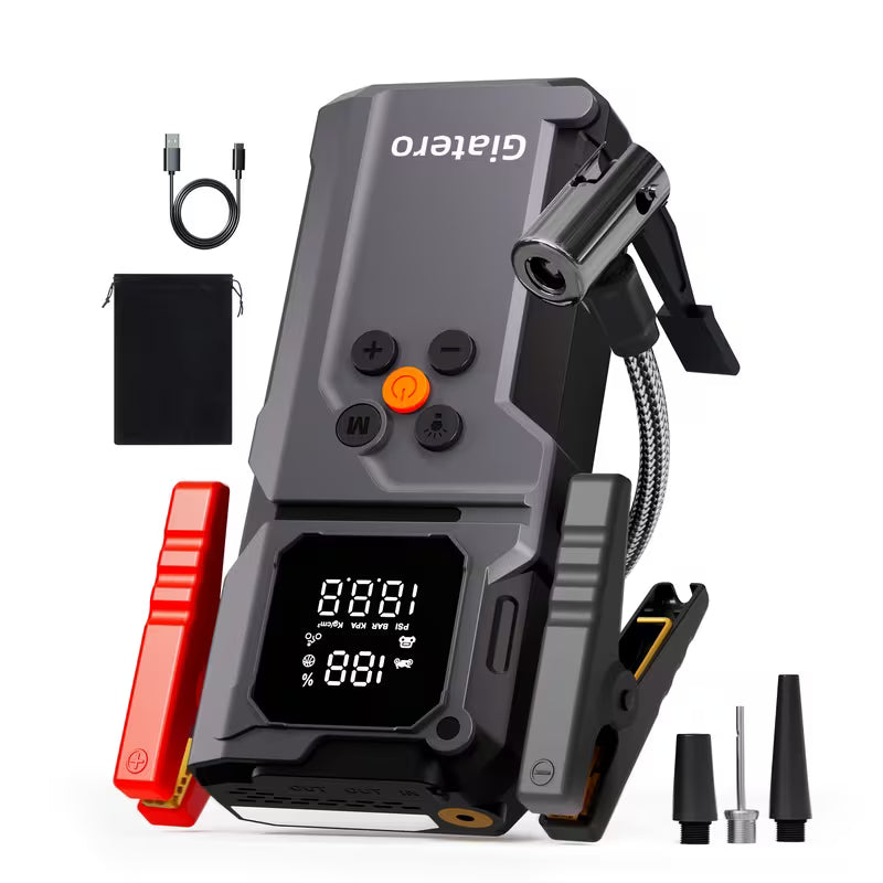Jump Starter with Air Compressor 10000A 160 PSI Battery Pack Peaceful Pleasures