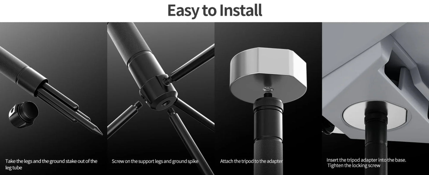 Starlink Mini Tripod Mount Lightweight with Starlink Tripod Stand Adapter Easy Carrying Ground Mount Kit Peaceful Pleasures Health and Wellness
