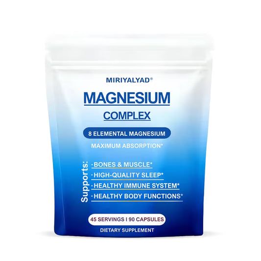 Magnesium Complex 8-in-1 | 90 Capsules | Glycinate & Citrate Supplements Peaceful Pleasures Health and Wellness