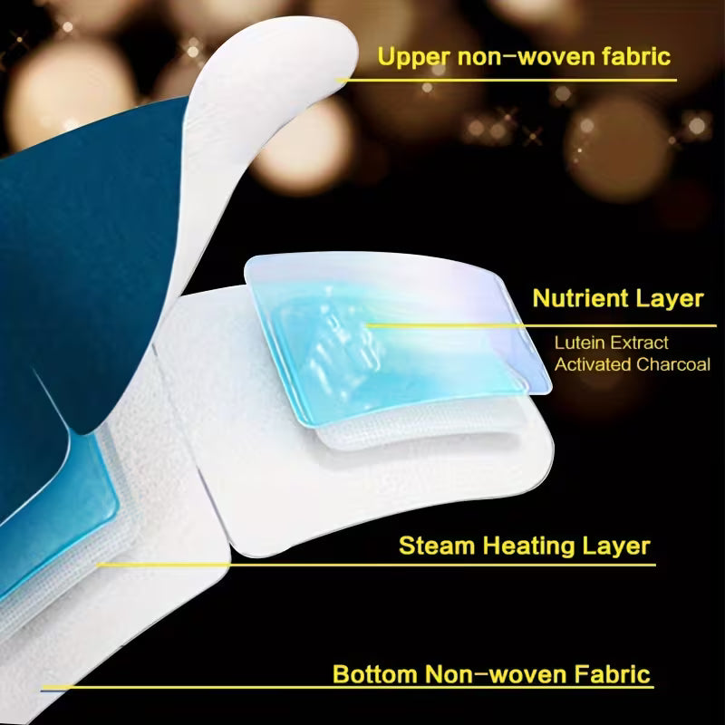 20pcs Lutein Steam Eye Mask for Eye Protection Eye Care Peaceful Pleasures