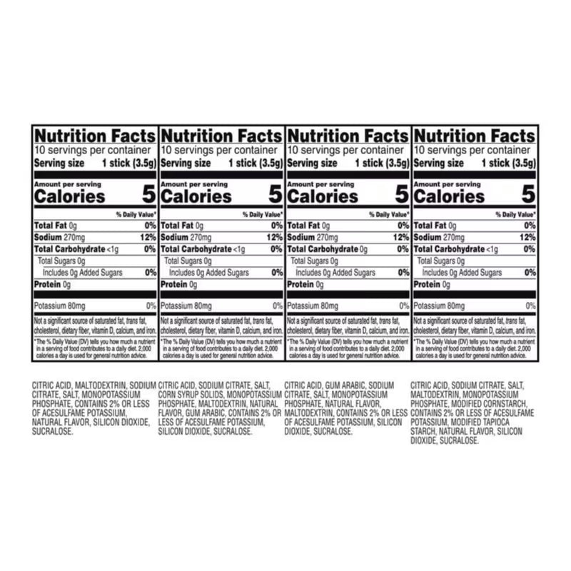 Powder Drink Mix Variety Pack, 38 Count – Sugar-Free Electrolyte Sticks Peaceful Pleasures