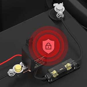 Kill Switch for Car 12V Remote Battery Disconnect Switch 250A Anti-Theft Remote Control Switch with Two Wireless Remote Control Peaceful Pleasures Health and Wellness