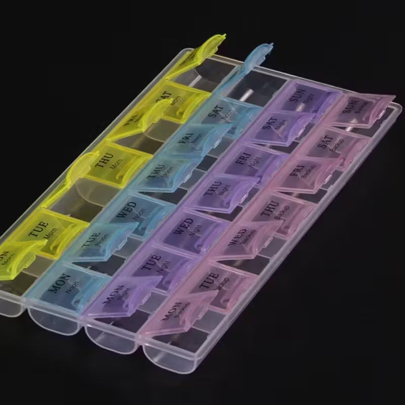 Compact Medicine Organizer - Pill Container for Travel & Home Peaceful Pleasures