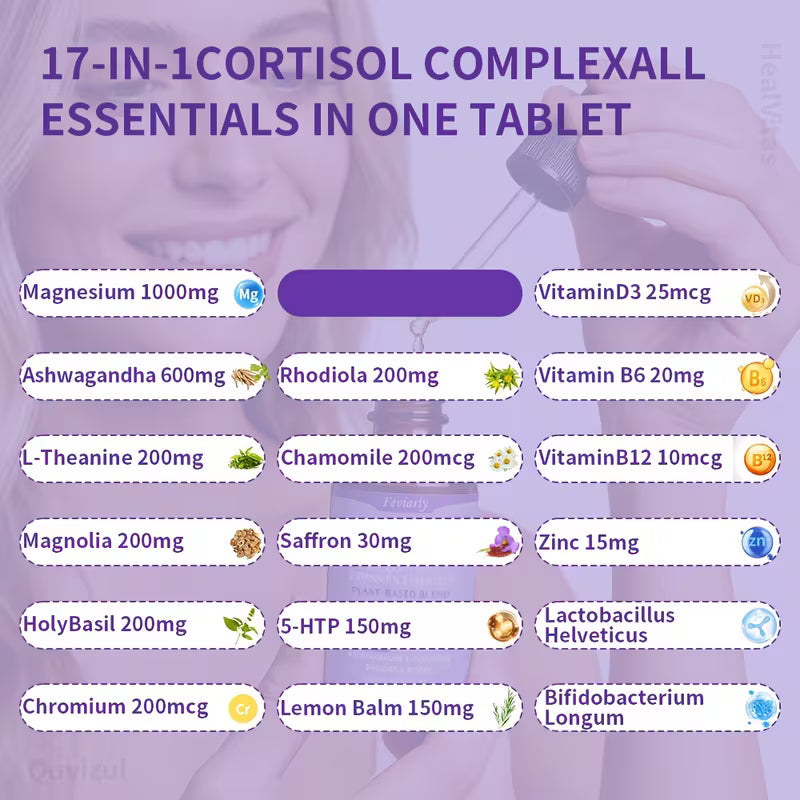 17-in-1 Cortisol Liquid Drops for Women Peaceful Pleasures