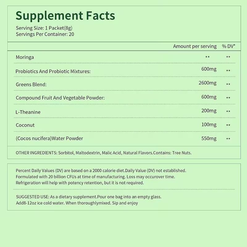 DSDD 7-Day Cleanse Super Greens Powder | Gut Health & Immunity Peaceful Pleasures
