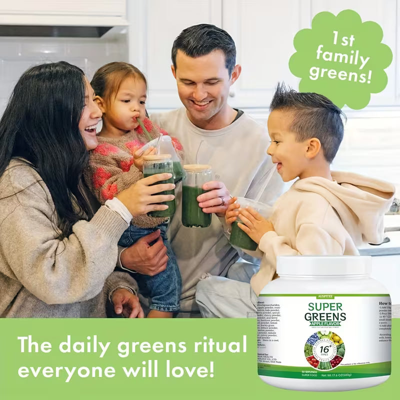 Super Green Powder | Superfood Milkshake 17.6 oz (500G) Peaceful Pleasures