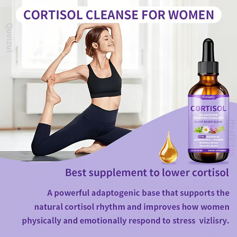 17-in-1 Cortisol Liquid Drops for Women Peaceful Pleasures