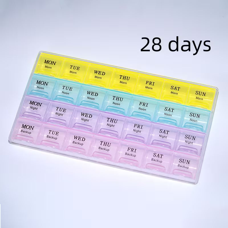 Compact Medicine Organizer - Pill Container for Travel & Home Peaceful Pleasures