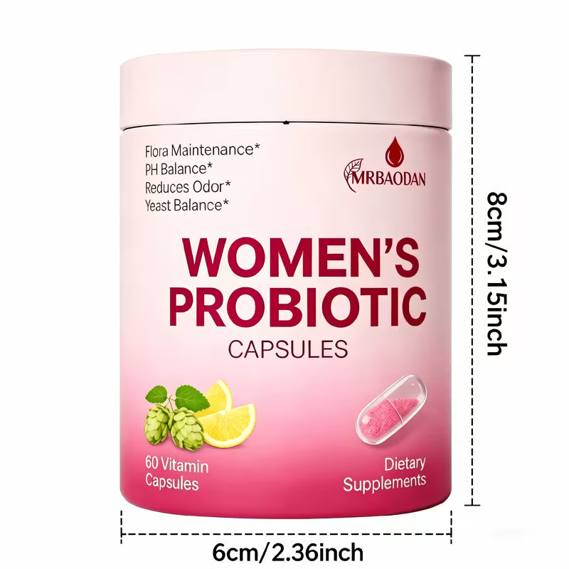 Women's Probiotic Capsules, 60 Count – Intimate Flora & Feminine Health Peaceful Pleasures