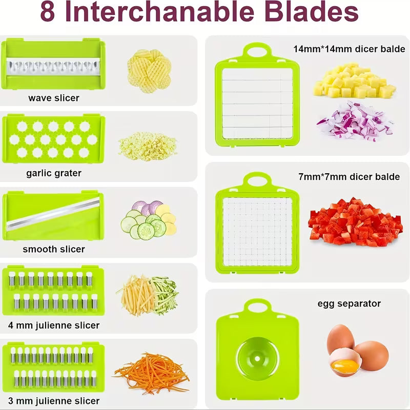 14-in-1 Multifunctional Vegetable Chopper with Container Peaceful Pleasures