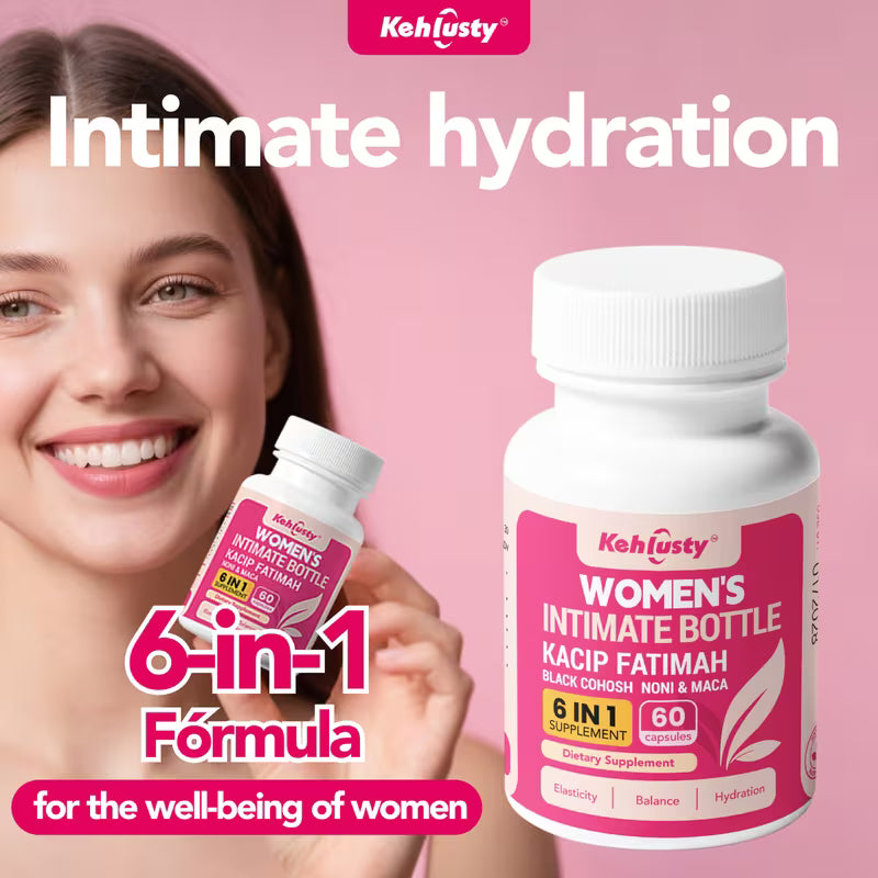 Kehlusty Women's Personal Care Capsules | 6-in-1 Supplement Peaceful Pleasures