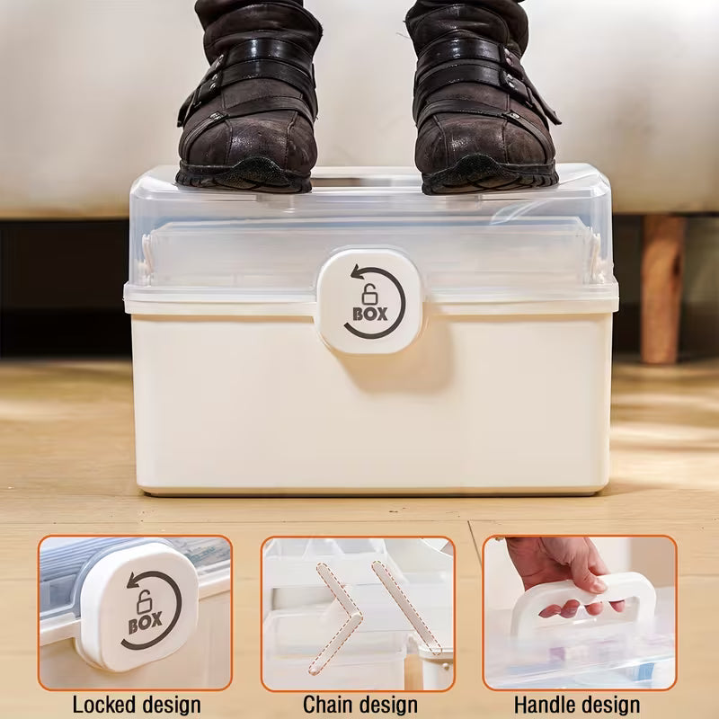 Versatile Storage & Organizer Box with Handle Peaceful Pleasures