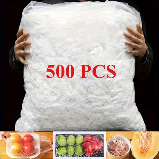 500pcs Reusable Elastic Food Covers – Stretchable Bowl & Plate Covers Peaceful Pleasures