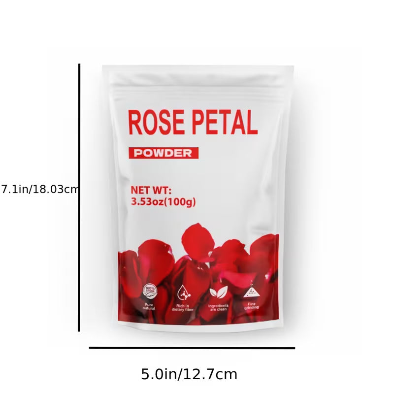 Rose Petal Powder 3.35oz | Tea, Smoothies, Lattes & Face Masks Peaceful Pleasures